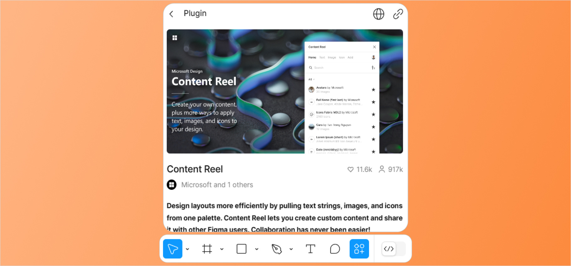 Content Reel (Text, Icon, and Avatar Filler)