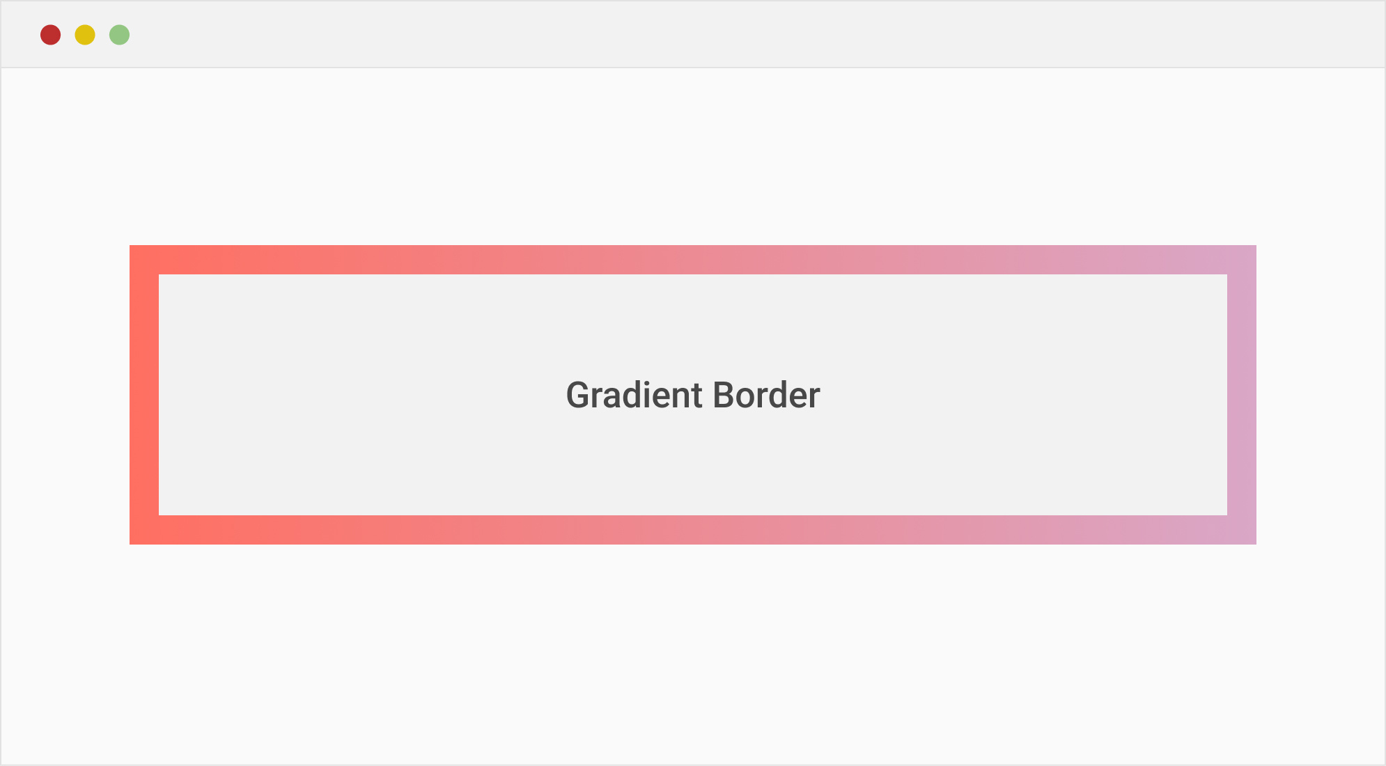 Gradient Border