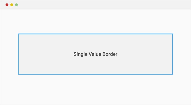 Single Value Border