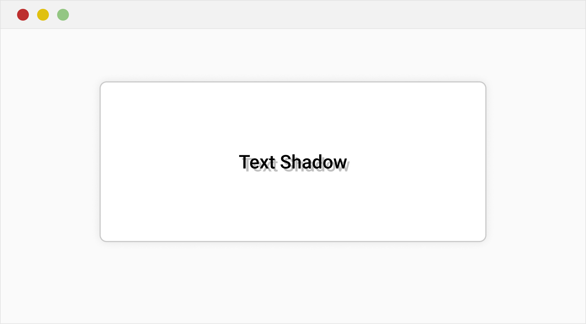 Text Shadow