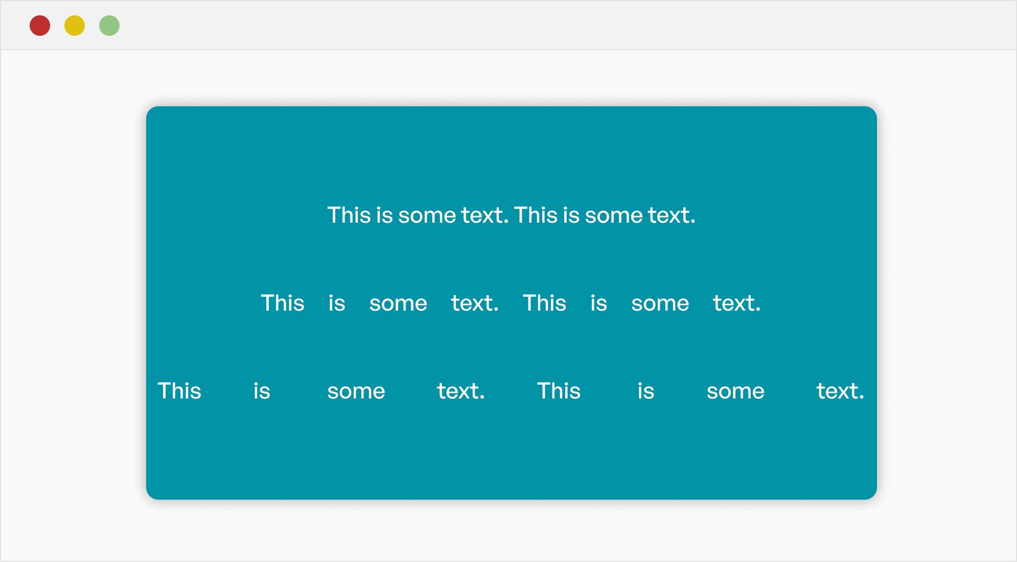 word Spacing Example in HTML & CSS