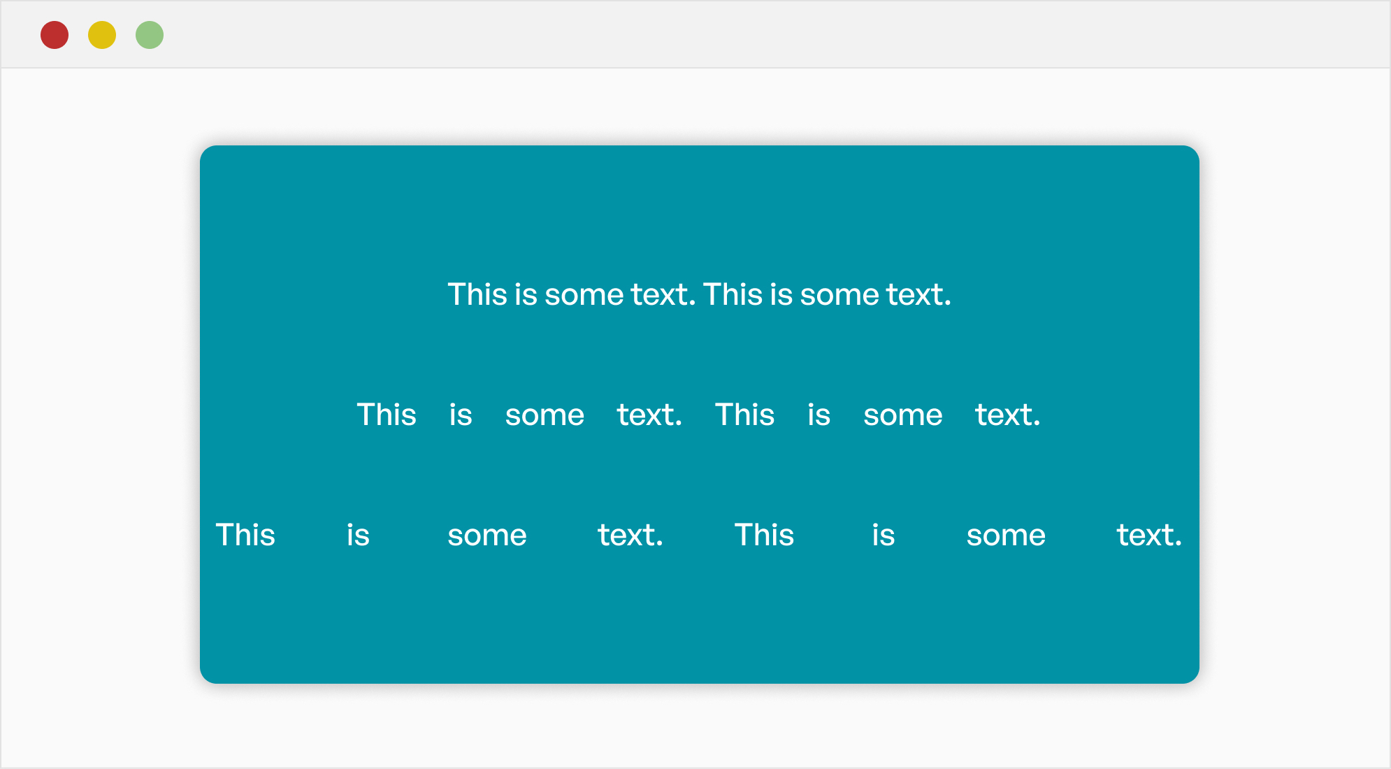 word Spacing Example in HTML & CSS
