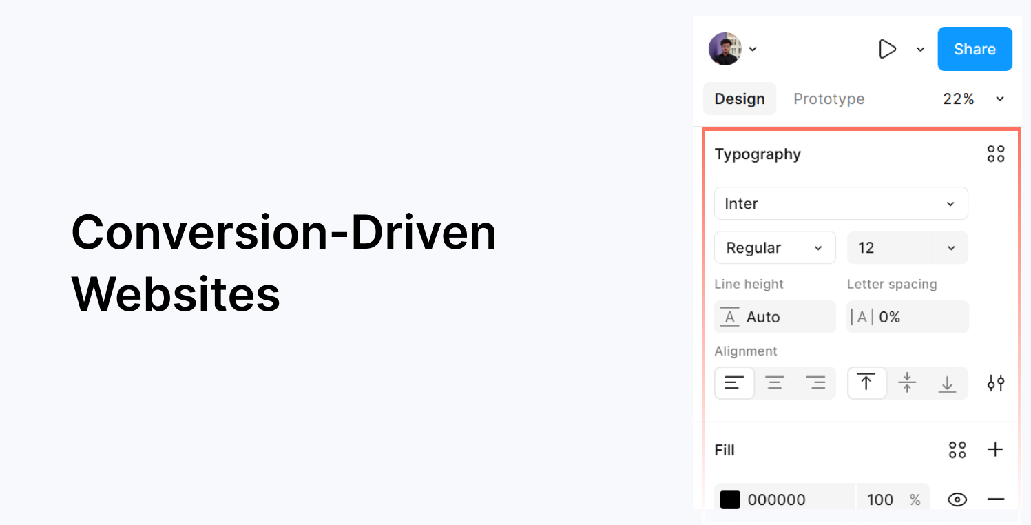 Typography in Figma: Choosing the Right Font and Size for UI Design