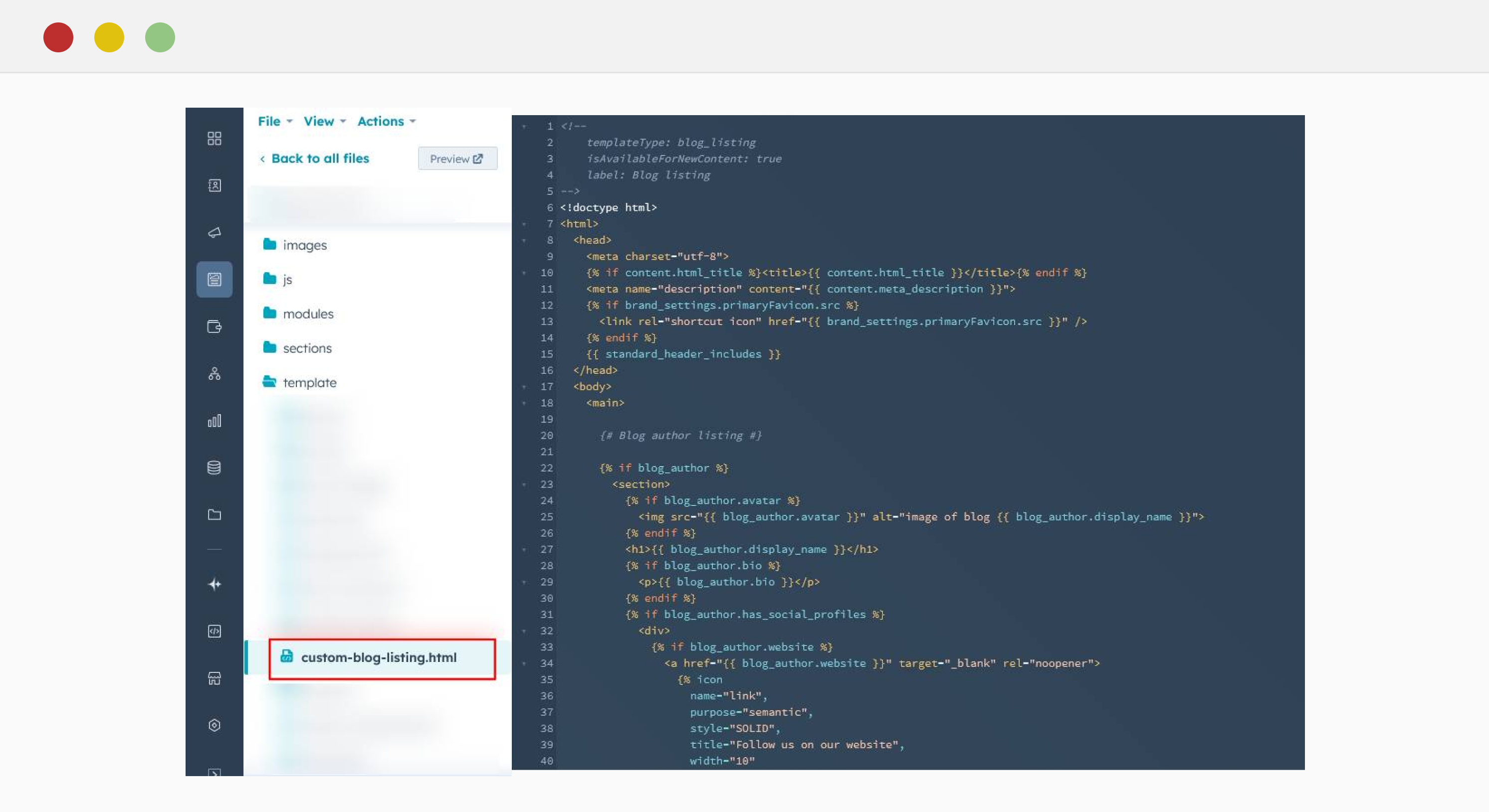 Step 2_ Set Up the Basic Template Structure