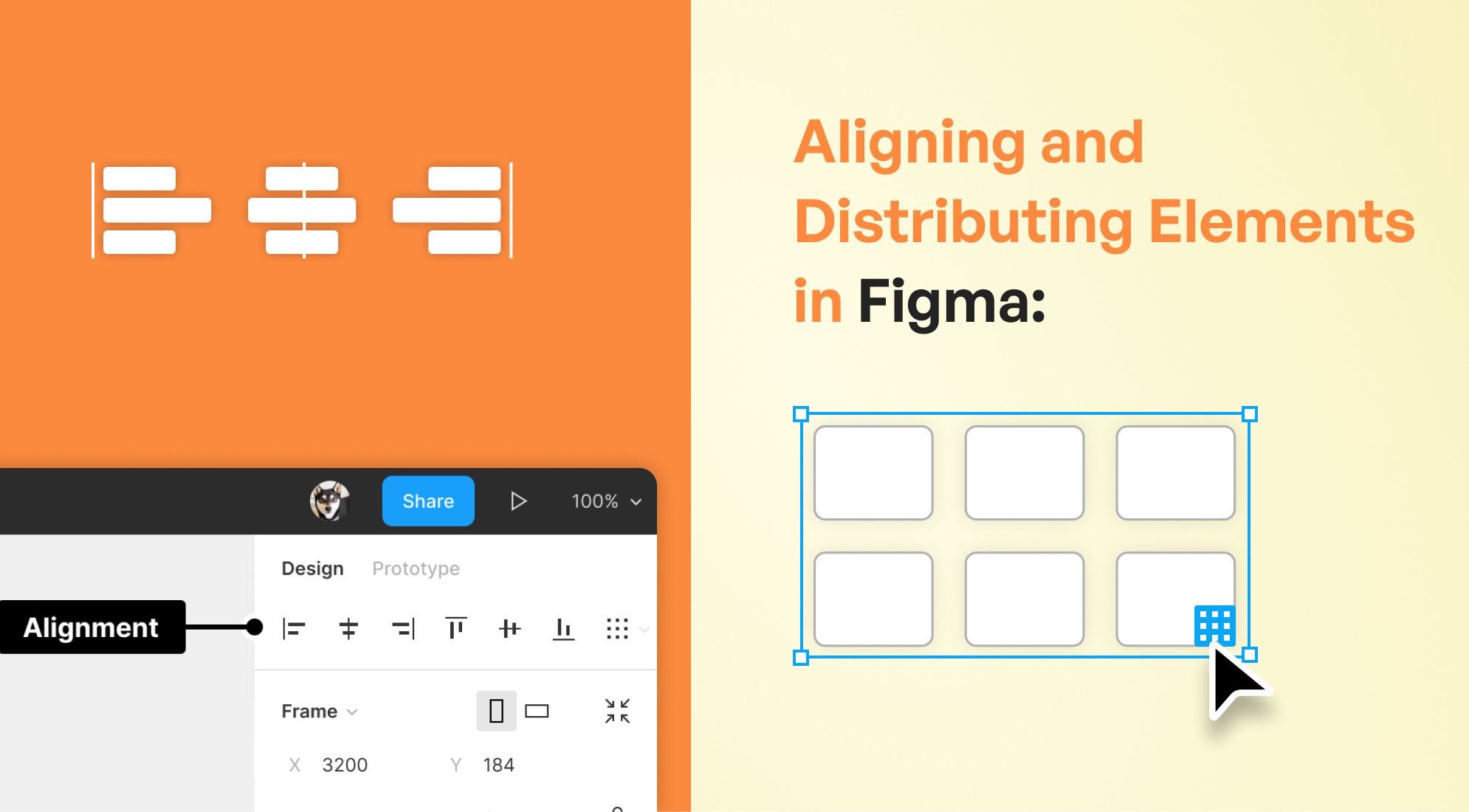 Aligning and Distributing Elements in Figma