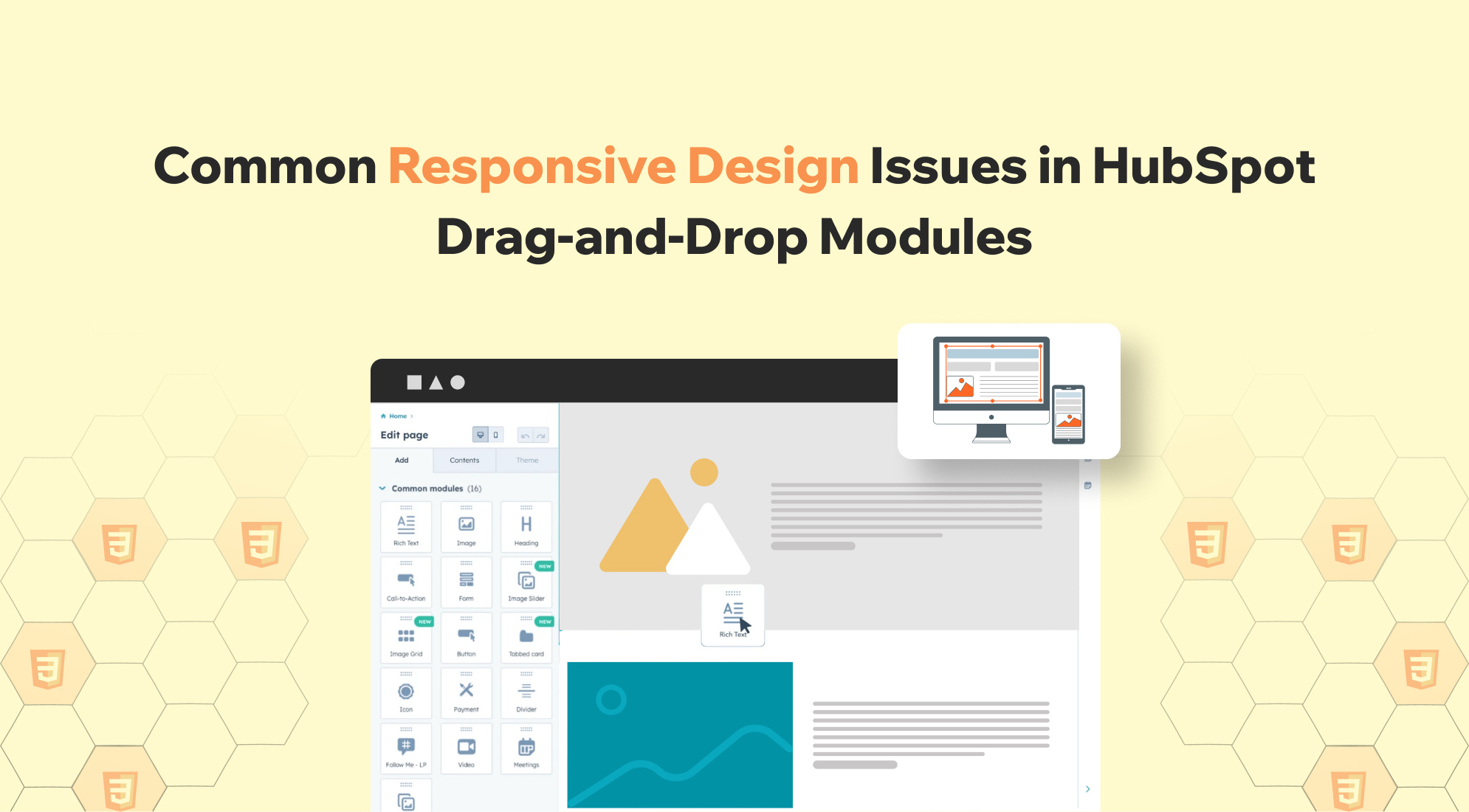 Common Responsive Design Issues in HubSpot Drag-and-Drop Modules